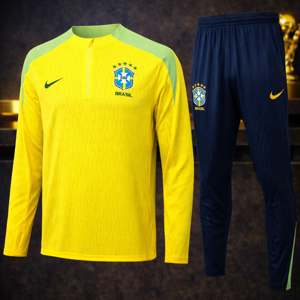 Conjunto Seleção Brasileira Amarelo (Blusa + Calça)