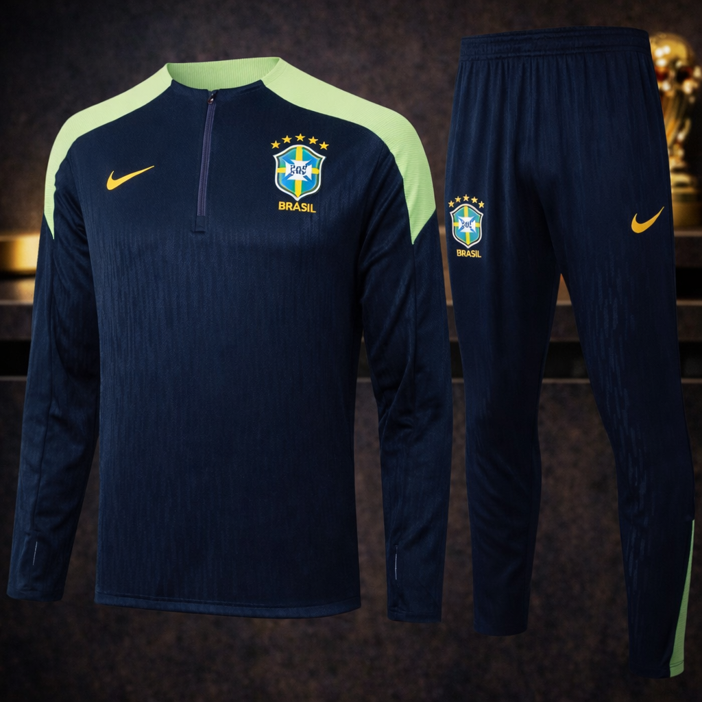 Conjunto Seleção Brasileira Azul (Blusa + Calça)