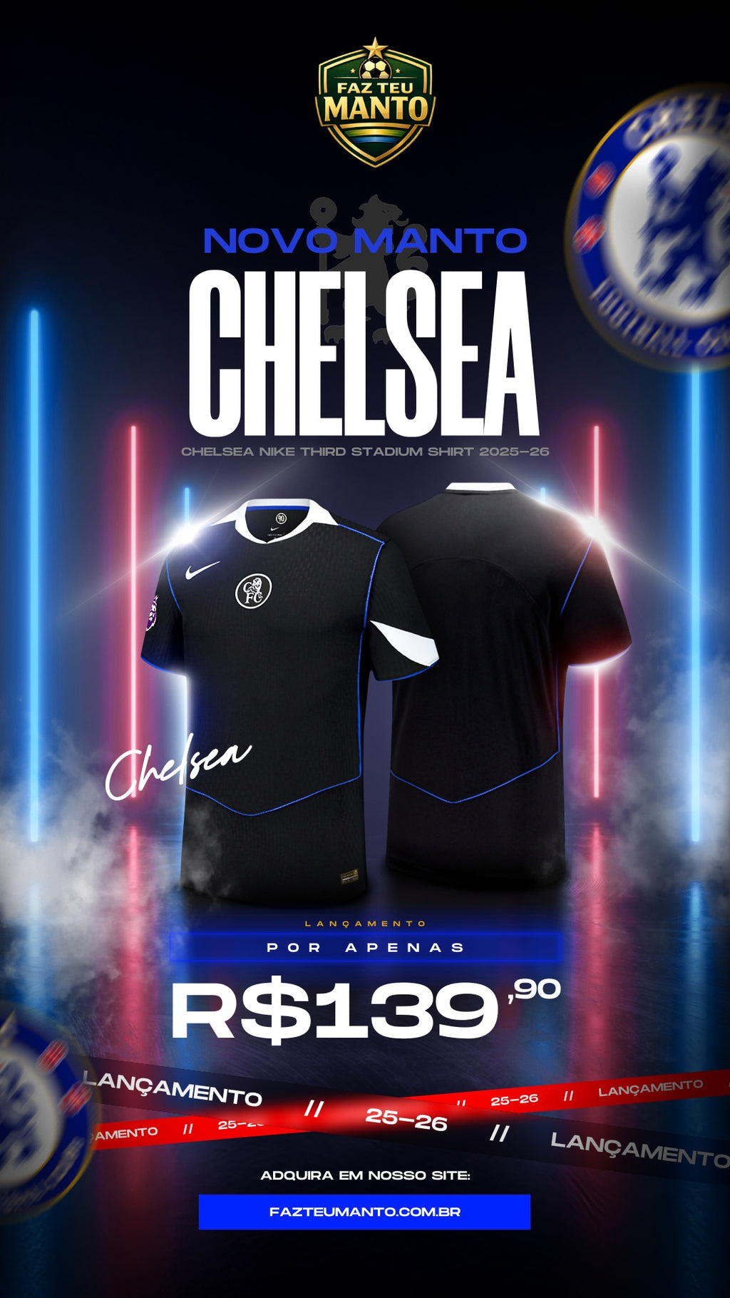 Manto Chelsea Titular 25-26 Terceira